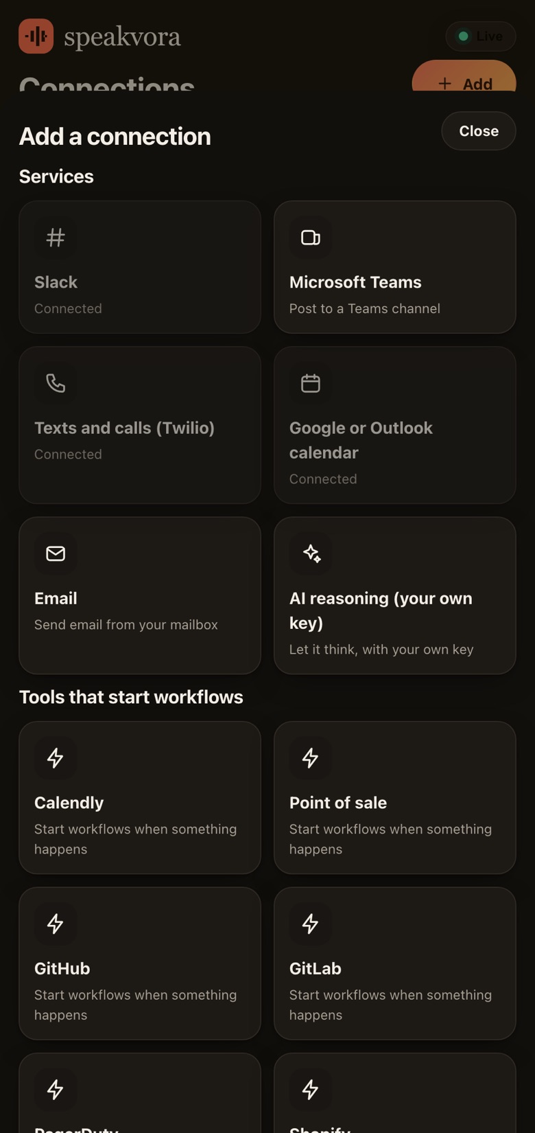 Add a connection